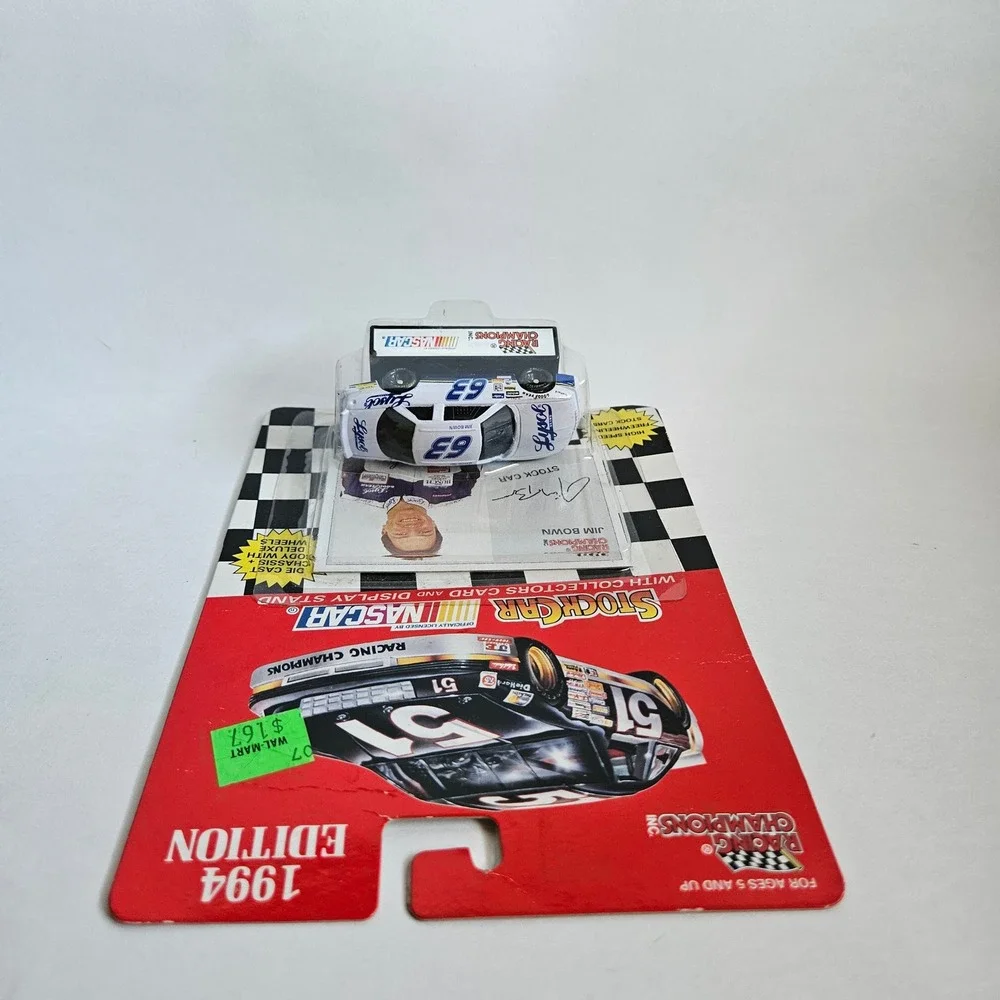 Racing Champions 1994 NASCAR Jim Bown 63 Lysol Stock Car 1:64 Diecast with Card